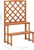 vidaXL Květinové schody s mříží 70x42x115 cm Masivní Náhled obrázku produktu 5