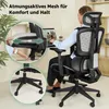 di volio ergonomické křeslo Preda – Šedý Náhled obrázku produktu 24