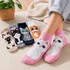 Damen Katzensocken – Bunte Freizeitsocken mit niedlichem Produktbild-Vorschau 5