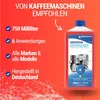 A bottle of descaler with marketing text and bullet points highlighting its features. Produktbild-Vorschau