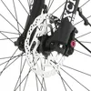 Close-up of a bicycle's front brake disc and fork. Produktbild-Vorschau