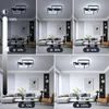 Deckenlampe LED 40W 42 × 34 × 5cm Schwarze Wohnzimmerlampe Produktbild-Vorschau 4