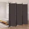 A room with a bed and a room divider. Náhled obrázku produktu