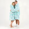 Lazy Robe Very Soft Bademantel Blue Cloud 100 cm Produktbild-Vorschau 6