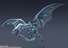 A blue-white dragon figure in a dynamic pose against a dark background. Produktbild-Vorschau