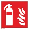 5x Brandschutzschild „Feuerlöscher“ – 150×150 mm, PVC, Produktbild-Vorschau 1