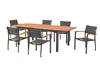 Merxx Gartenmöbel Set Paxos 7tlg., 6 Staplelsessel, Produktbild-Vorschau 4