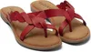 Lazamani Avi Damen Leder-Zehentrenner Red Größe 41 Produktbild-Vorschau 2
