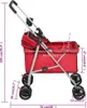 vidaXL Hundewagen Faltbar Rot 76x50x100 cm Oxford-Gewebe Produktbild-Vorschau 6