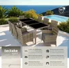 tectake® Aluminium Rattan Sitzgruppe Menorca wetterfest und Produktbild-Vorschau 2