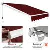COSTWAY 2,5x2m tenda da sole a bracci pieghevoli tenda da Anteprima dell’immagine prodotto 7