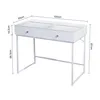 VANITII Coiffeuse avec éclairage LED Blanc 100 x 55 x 81 cm Voir les images du produit 6