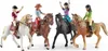 Four toy horses with riders are posed together against a white background. Náhľad obrázku produktu