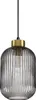 Vintage-Decò Pendelleuchte Mint-1 Metall geräuchert 1 Licht Produktbild-Vorschau 1