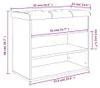 vidaXL Lavica na topánky Sonoma dub 62x32x50 cm Materiál na Náhľad obrázku produktu 8
