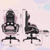 Puluomis Gaming Stuhl mit Fußstütze, Bürostuhl Chefsessel Produktbild-Vorschau 7