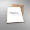 Gerahmtes Poster - Rahmen in heller Eiche - Hand Grafik Produktbild-Vorschau 3
