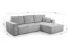 AX LIVING Cord Couch L Form – Cedria Wohnlandschaft 287 cm Produktbild-Vorschau 9