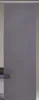 A plain gray roller blind hanging vertically. Produktbild-Vorschau