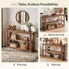 Consoletafel van massief hout, 140 cm hoog, drietraps Productafbeelding-voorbeeld 7