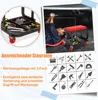 LZQ Werkstatthocker Arbeitshocker mit Ablage, Gepolstert Produktbild-Vorschau 5