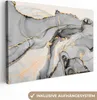OneMillionCanvasses® - Plátno - Mramor - Zlatá - Šedá, Náhled obrázku produktu 1