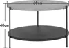 home24 Furnierter Couchtisch - Eiche / Schwarz Produktbild-Vorschau 8