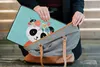 MuchoWow® Laptop Hülle 14 ZollPanda - Blumengirlande - Blau Produktbild-Vorschau 6