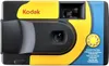 A close-up front view of a Kodak disposable camera. Produktbild-Vorschau