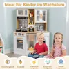 COSTWAY Cuisine pour enfants, cuisine en bois avec 10 Voir les images du produit 2