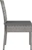 vidaXL Garten-Essstühle 2 Stk. Poly Rattan Grau Produktbild-Vorschau 2
