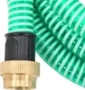 vidaXL Sací hadice s mosaznými spojkami zelená 1,1" 5 m PVC Náhled obrázku produktu 3