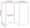 vidaXL Eck-Hängeschrank Lyon Artisan-Eiche 57x57x60 cm Produktbild-Vorschau 8