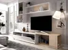 Dmora Parete Attrezzata Fortuna 41x230x180h cm Bianco Anteprima dell’immagine prodotto 4