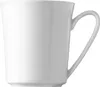 A white mug with a handle against a white background. Produktbild-Vorschau