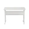 Maclean Klapptisch weiß fahrbar Platte 100x58cm max. 50kg Produktbild-Vorschau 3