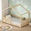 ML-Design dětská postel domeček postel 80x160 cm přírodní, Náhled obrázku produktu 1