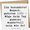 Mr. & Mrs. Panda Grußkarte Spruch 1921 Geburtstag - Weiß - Produktbild-Vorschau 1