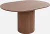 sweeek - Ovaler Couchtisch mit geriffelter Holzoptik - Produktbild-Vorschau 1