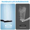 Comparison of two shower heads, one with 'our' technology and one with 'other' technology. Anteprima dell’immagine prodotto