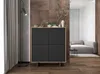 Loft Kommode TV Eiche Wotan Apollo 4D Modern Lindner Möbel  Produktbild-Vorschau 2