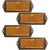 4 x Reflektor orange für Anhänger – Rechteckige Produktbild-Vorschau 4
