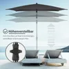 Sekey Balkonschirm 180 x 125 cm Rechteckig Höhenverstellbar Produktbild-Vorschau 5