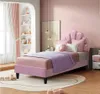 Letto a conchiglia in velluto "Manon" - 90 x 190 cm - Rosa Anteprima dell’immagine prodotto 2
