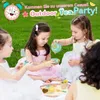 Teeservice Kinderküche Zubehör, Tee Set Holzspielzeug, Produktbild-Vorschau 7