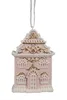 Clayre & Eef Vianočná visačka perníková chalúpka 6x4x9 cm Náhľad obrázku produktu 1