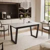 ARTON II ausziehbarer Tisch 140 cm, Schwarze Metalbeine V, Produktbild-Vorschau 1