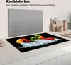 KitchenYeah© Herdabdeckplatte Paprika - Schwarz - Gemüse - Produktbild-Vorschau 8