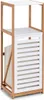 Zeller Badezimmerregal, MDF/Bambus, 33x36x98 cm, weiß/braun Produktbild-Vorschau 1