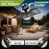tillvex® Alu Sonnenschirm Rechteckig Ø 330 cm mit LED Solar Produktbild-Vorschau 6